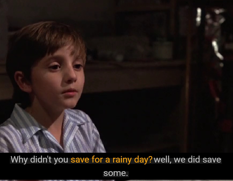 save for a rainy day movie clip