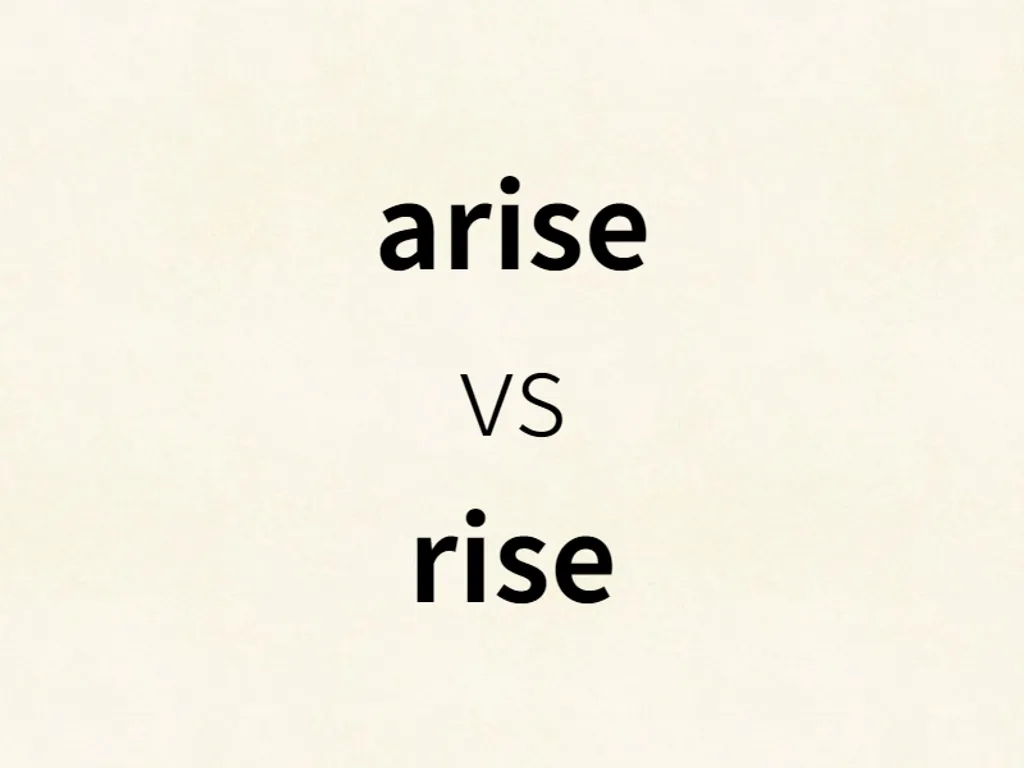 arise vs rise