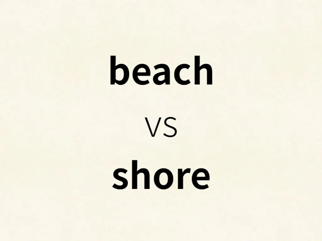 beach vs shore