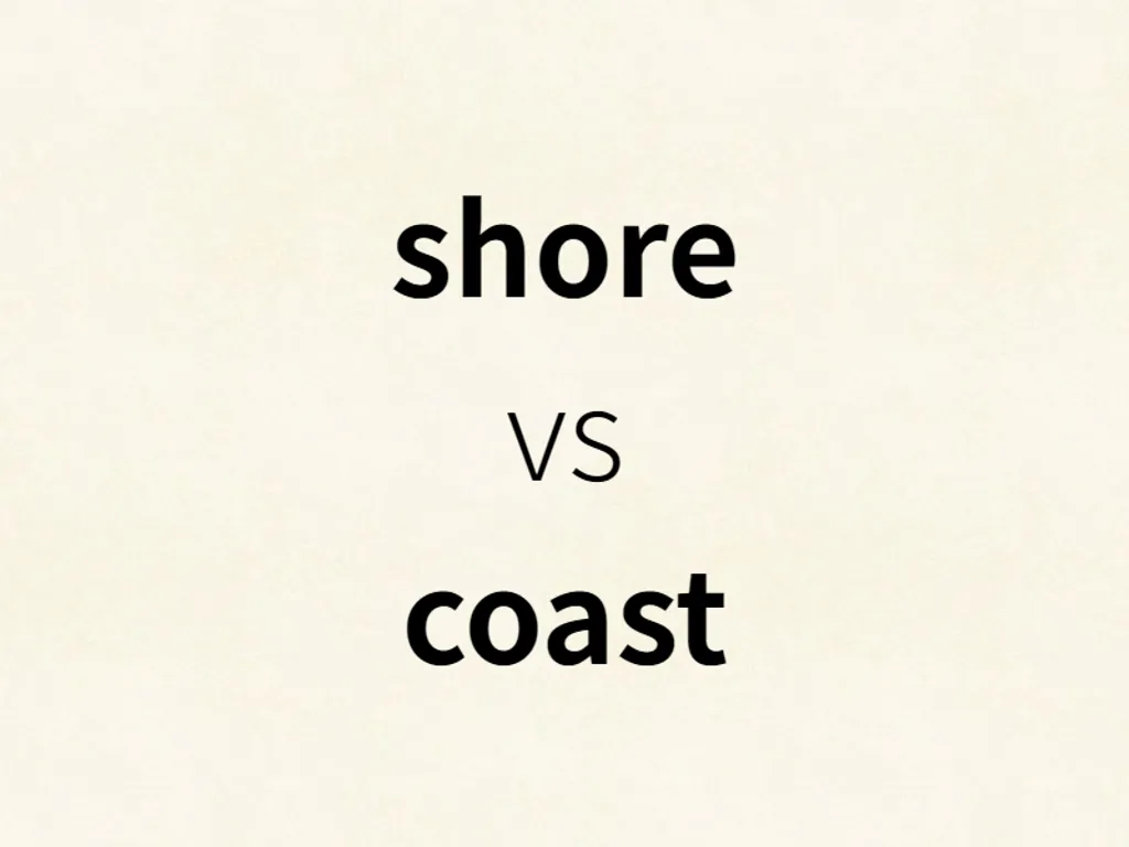 shore vs coast