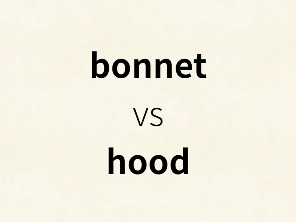 bonnet vs hood