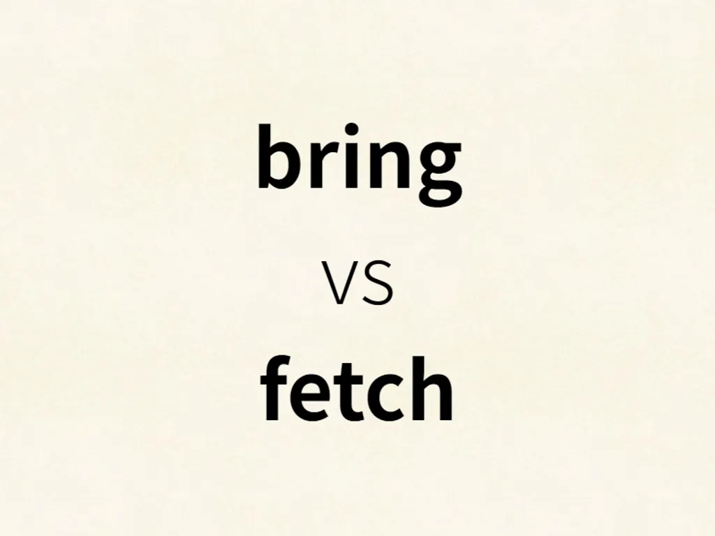 bring vs fetch