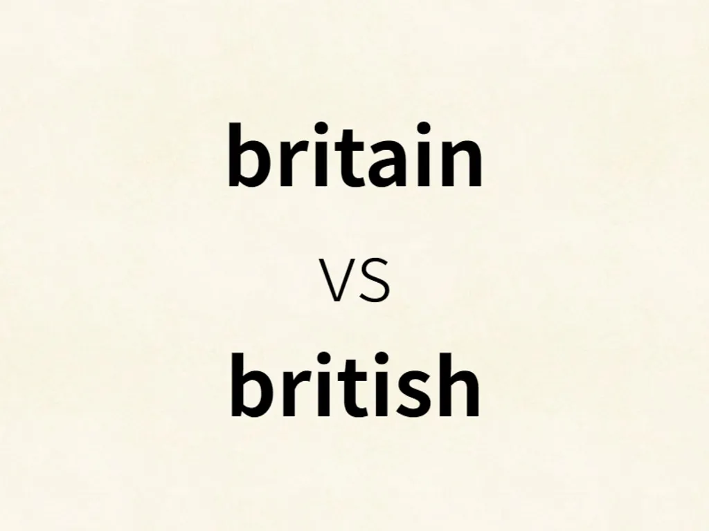 britain vs british