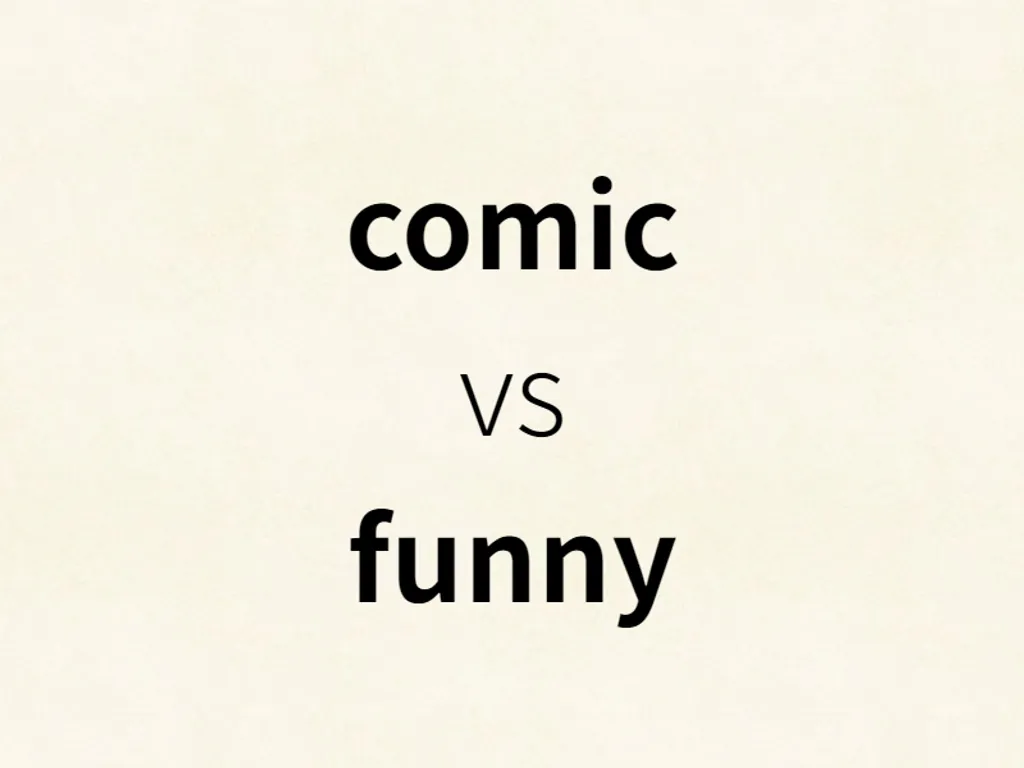 comic vs funny