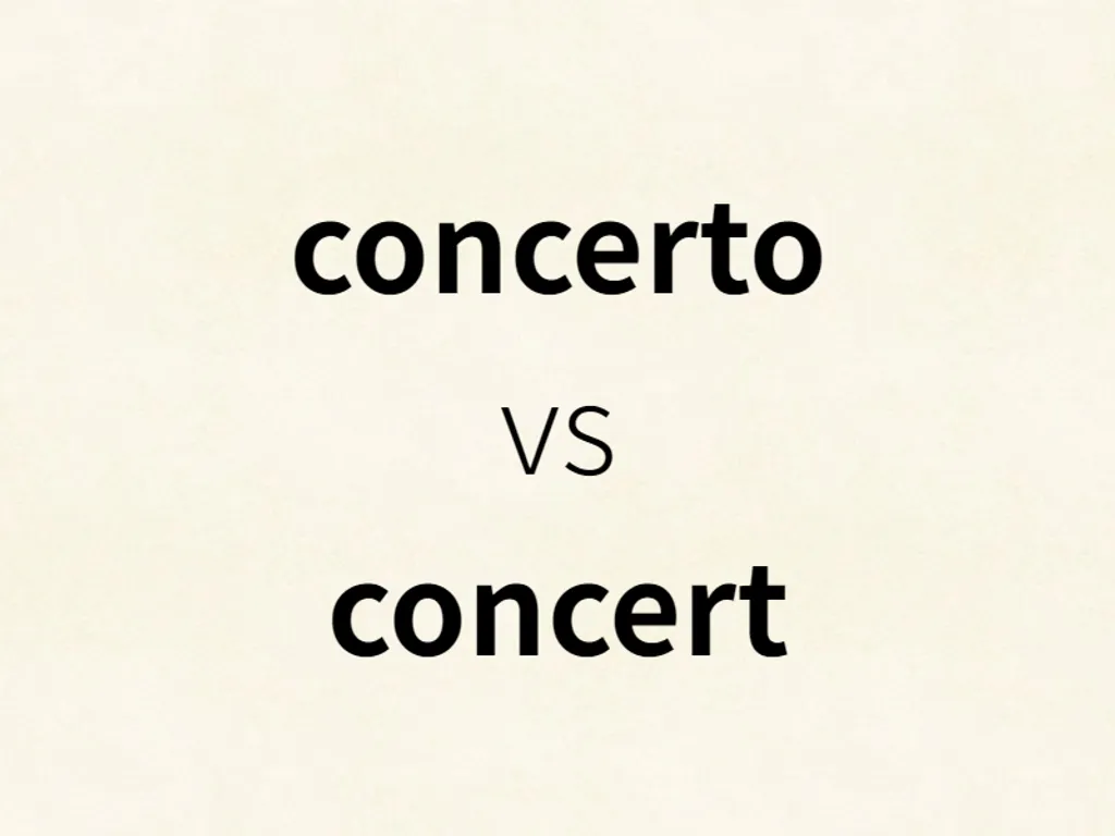 concerto vs concert