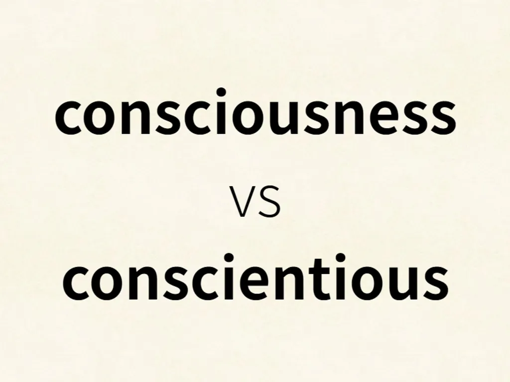 consciousness vs conscientious