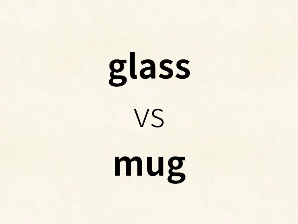 glass vs mug