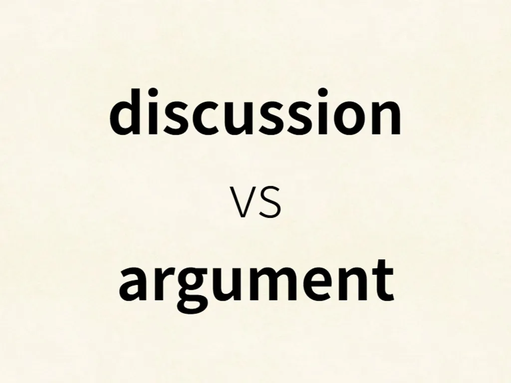 discussion vs argument