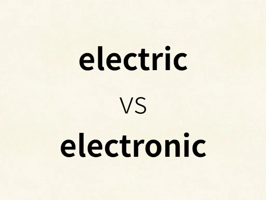 electric vs electronic