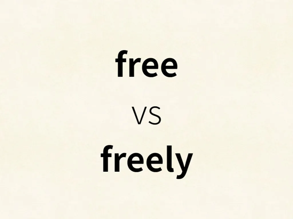 free vs freely