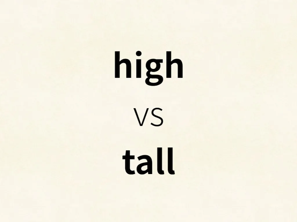 high vs tall