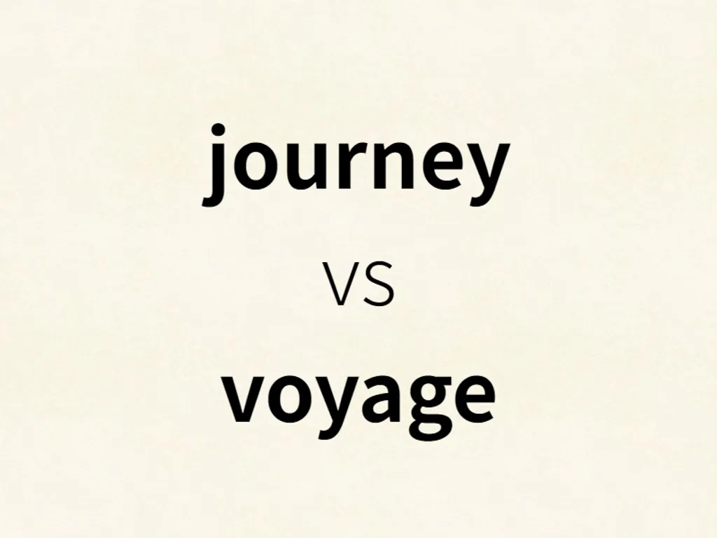 journey vs voyage