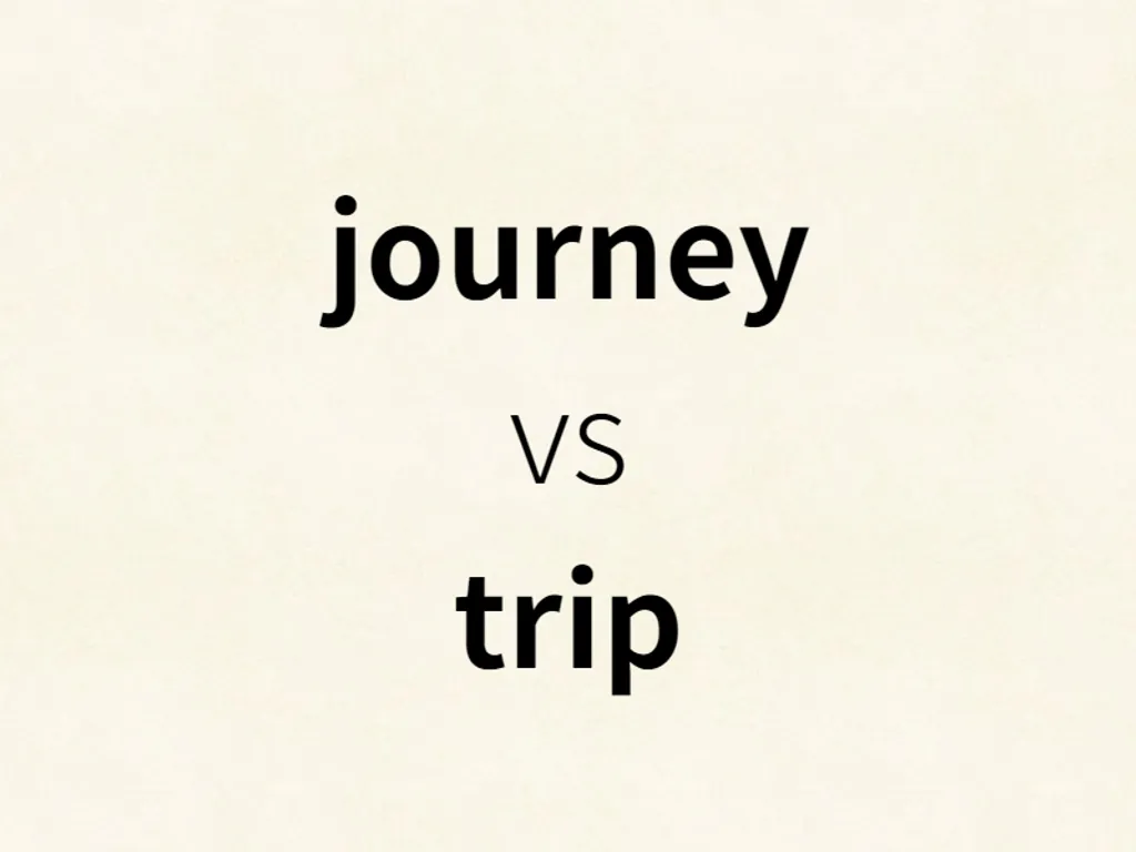 journey vs trip