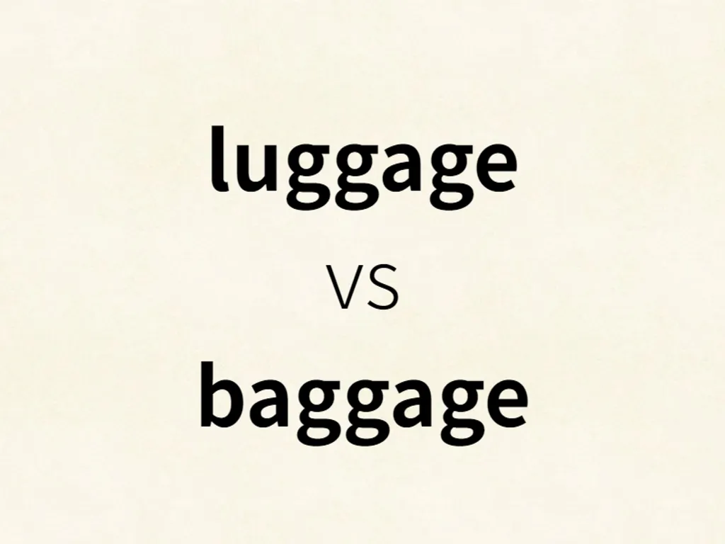 luggage vs baggage