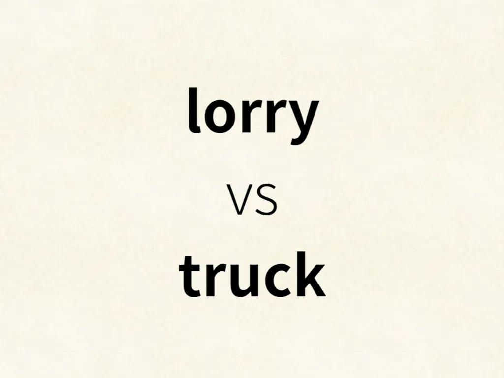 lorry vs truck