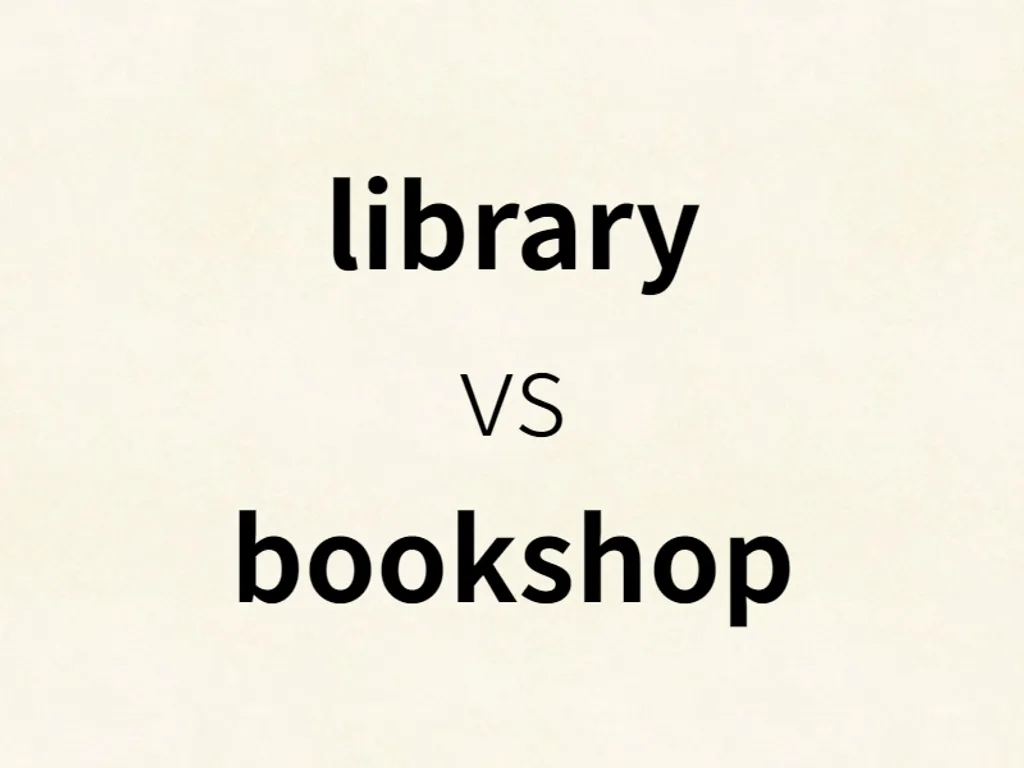 library vs bookshop