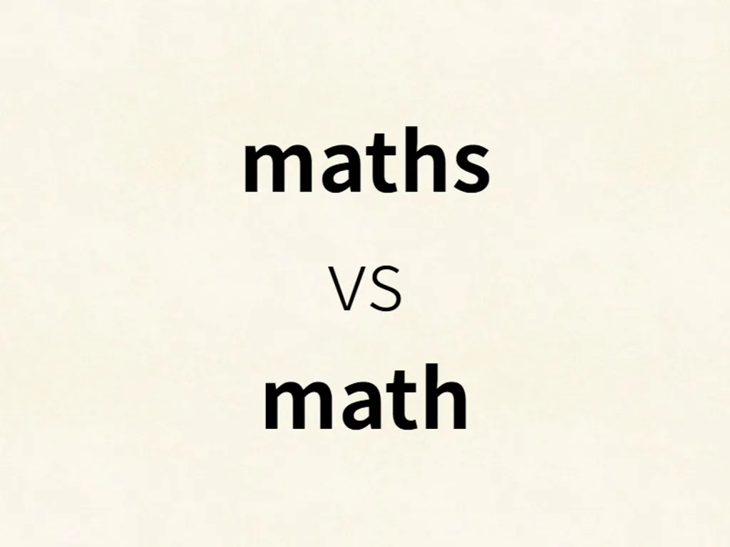 maths vs math