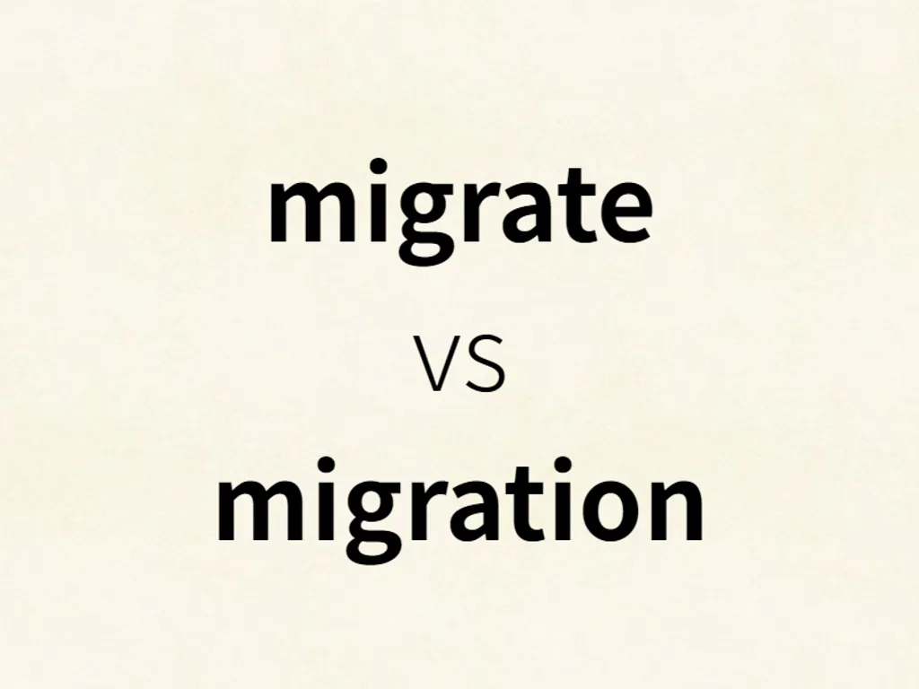 migrate vs migration