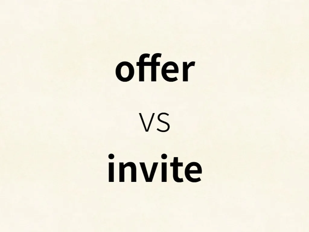 offer vs invite