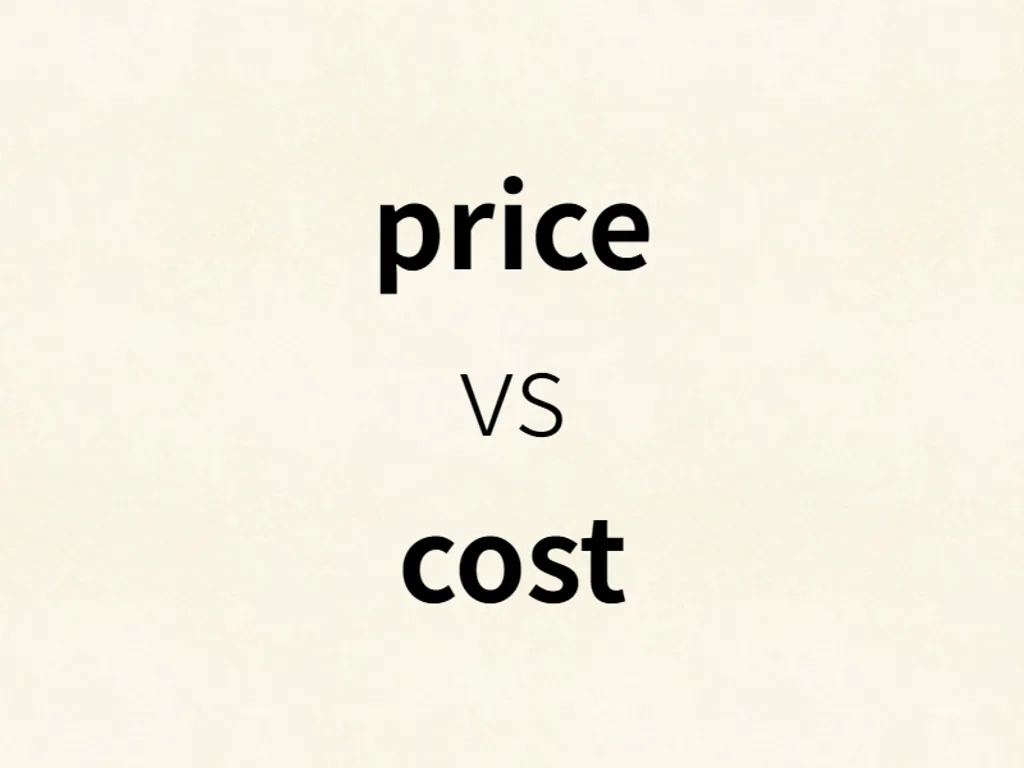 price vs cost