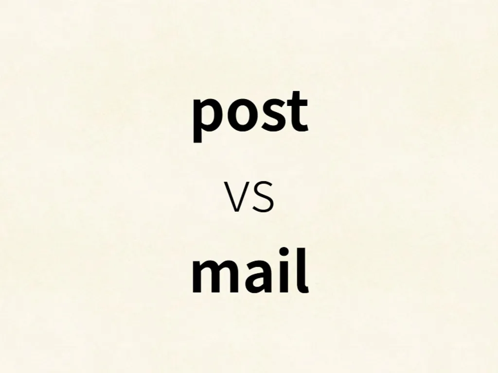 post vs mail