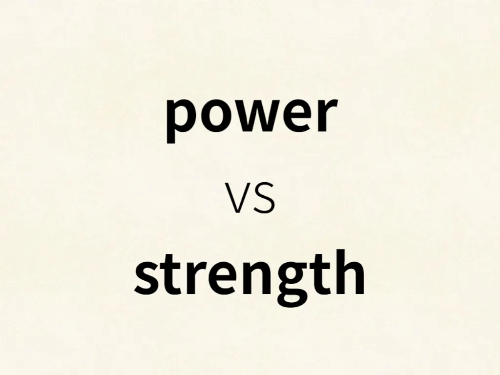 power vs strength