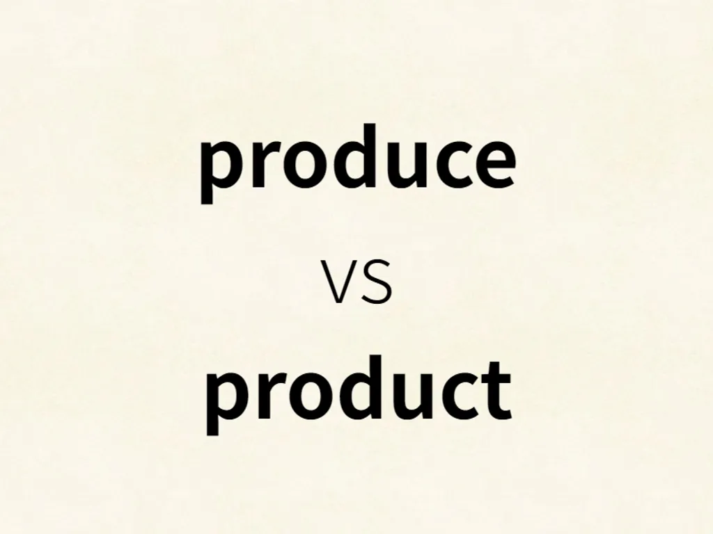 produce vs product