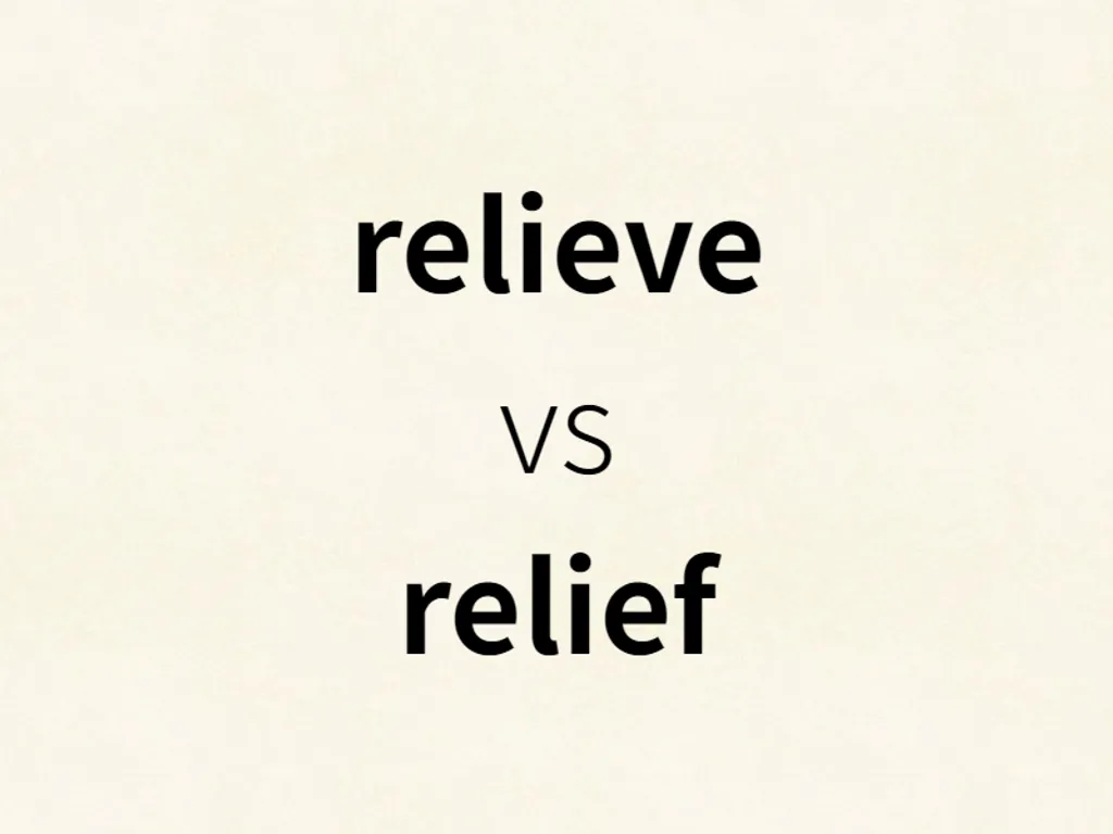 relieve vs relief