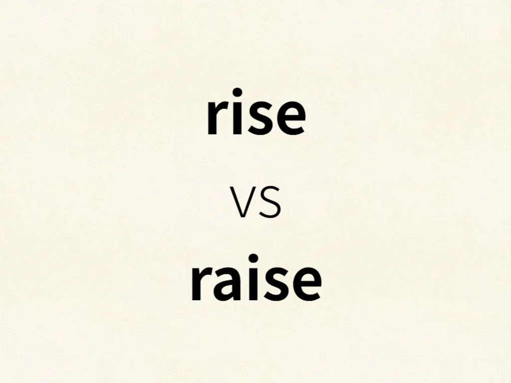 rise vs raise