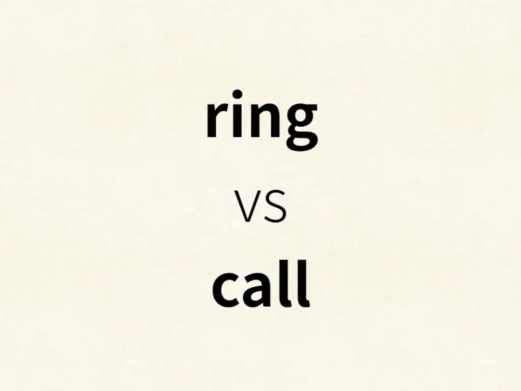 ring vs call