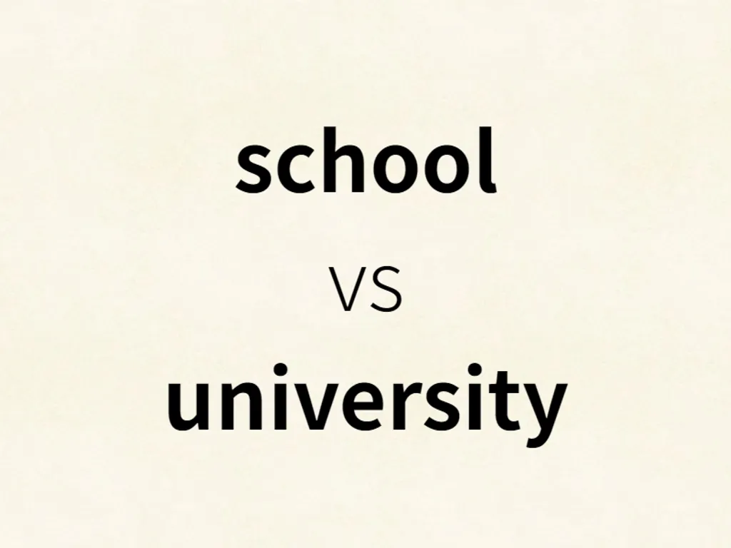 school vs university